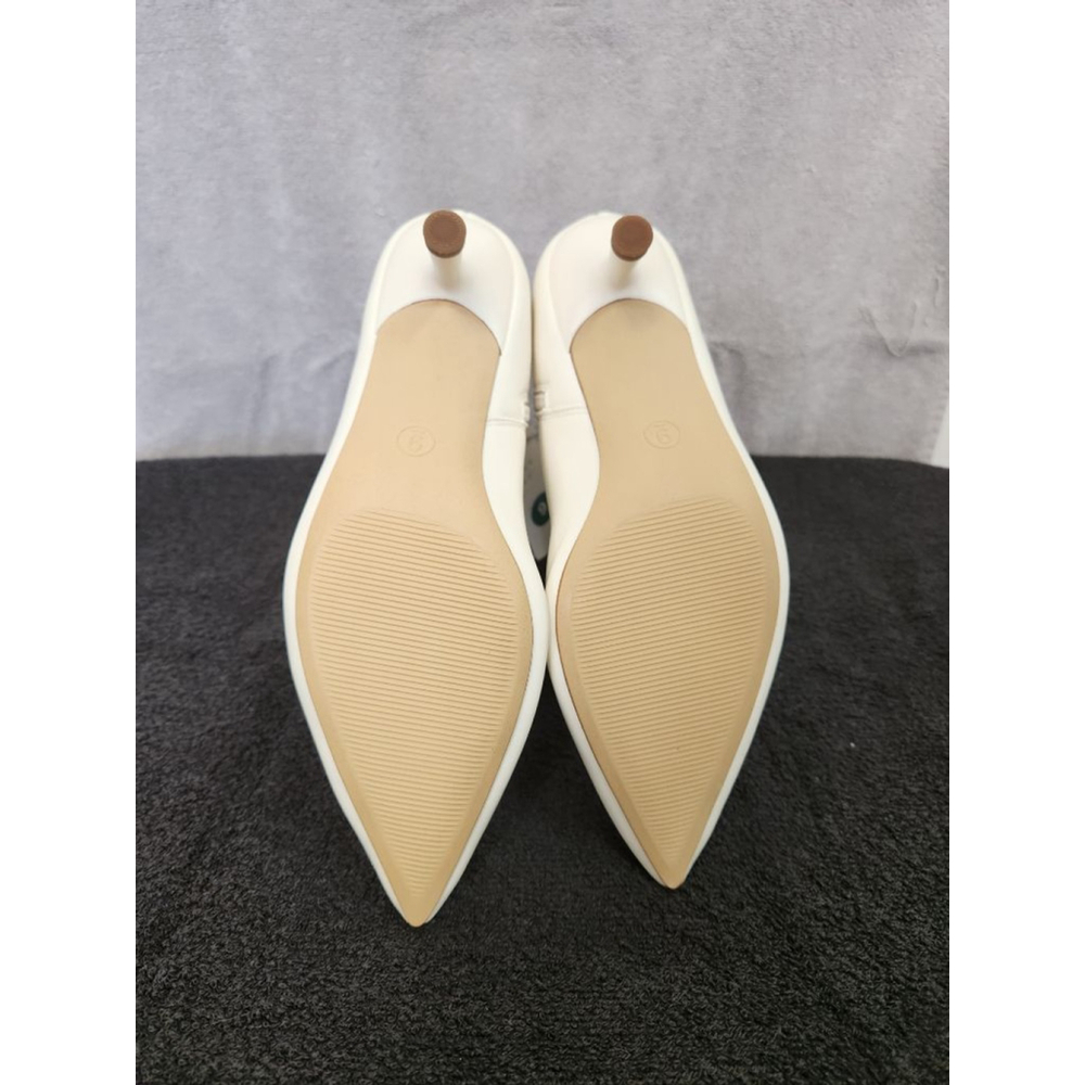 A New Day White Lonnie Ankle Boots Size 9 - Picture 7 of 14